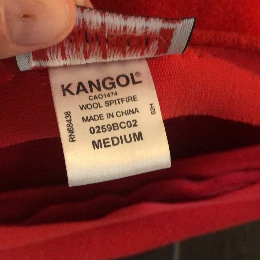 Red wool Spitfire Newsboy hat by Kangol ladies Medium  = size 7, new no tags. - Picture 3 of 6